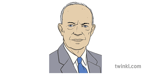 dwight d eisenhower Illustration - Twinkl