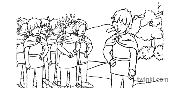 فيون و التنين قصة 13 اسود و ابيض 2 Illustration