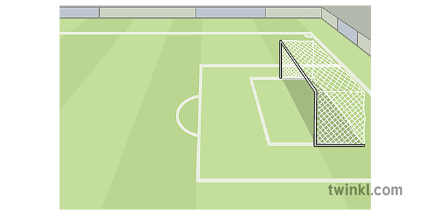 voetbal pitch goal background color lines ver 1 Illustration - Twinkl