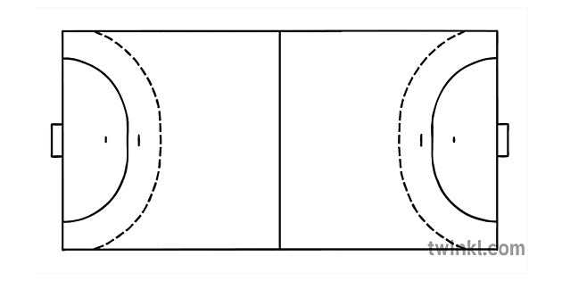 Handball Court Black And White 
