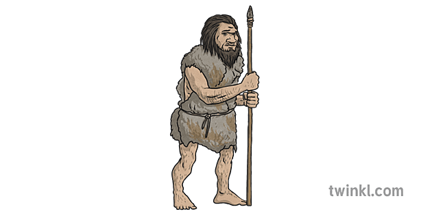 Homo Neanderthalensis 1 Illustration - Twinkl