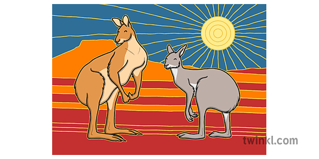 Coloriage magique kangourou