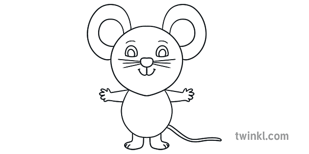 cómo dibujar un mouse paso5 diagrama dibujo animal ks1 usa open eyes ver 1