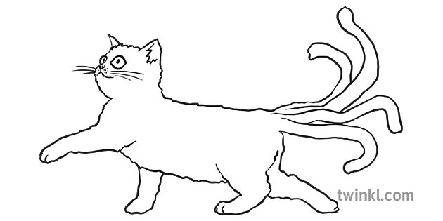 huijaus lemmikit kissa mustavalkoinen rgb ver 1 Illustration - Twinkl