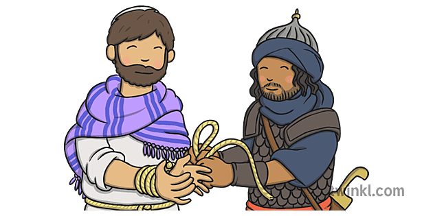 Jesus Arrested Illustration - Twinkl