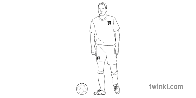 Leonardo Bonucci Italy Juoda Ir Balta Illustration Twinkl