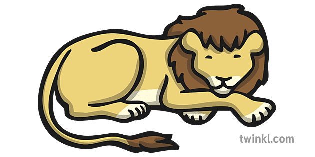 Lion Icon Illustration - Twinkl