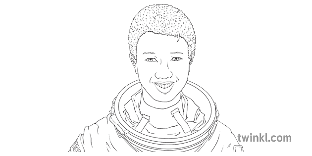 mae c jemison black and white rgb ver 1 2 Illustration - Twinkl