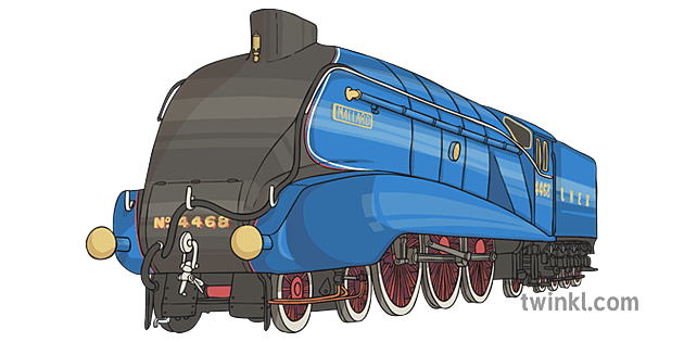 Mallard Train Illustration - Twinkl