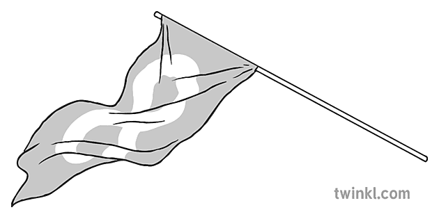 Metis Bendera Hitam Putih Illustration Twinkl