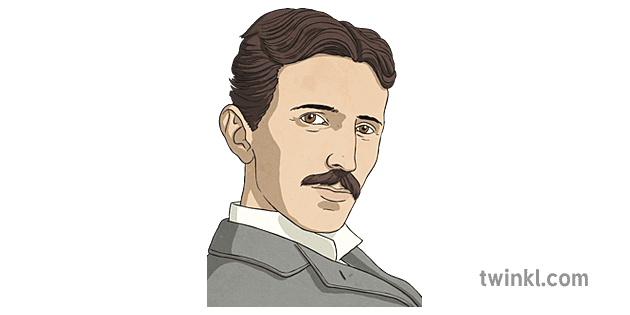 Nicola Tesla Illustration - Twinkl