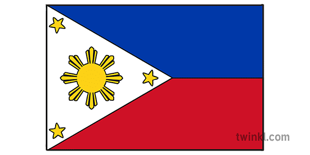 philippines flag illustration twinkl