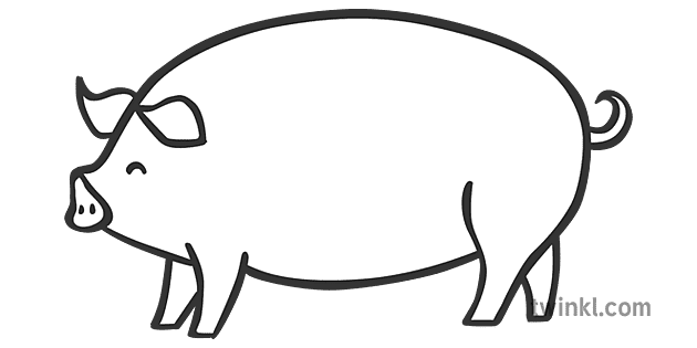 spanish food clipart black and white pig