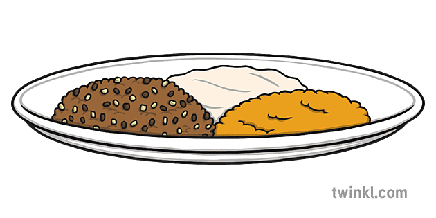 haggis neeps and tatties clipart house