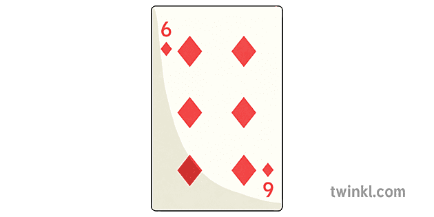 гральна карта 6 Illustration - Twinkl