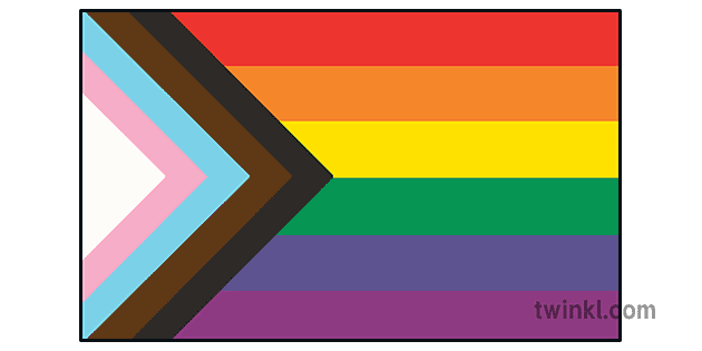 progress pride flag ver 1 Illustration - Twinkl