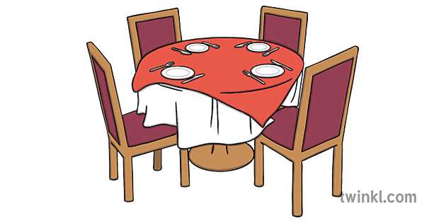 Restaurant Table 01 Illustration -