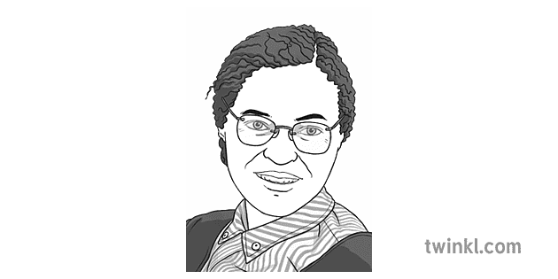Rosa Parks Black and White 1 Illustration - Twinkl