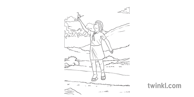 Sadako Sasaki Schwarz Weiss Rgb Ver 1 2 Illustration Twinkl