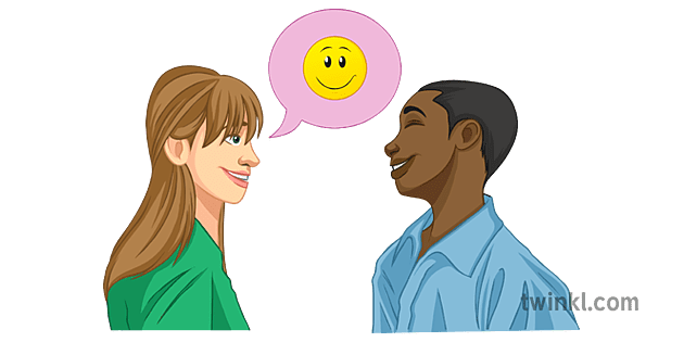 Say Kind Things Friends Talking Happy Illustration - Twinkl