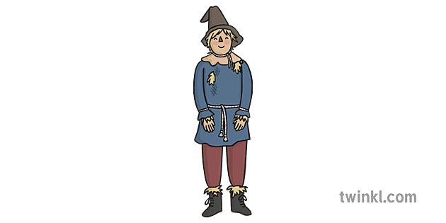 Scarecrow Wizard of Oz Illustration - Twinkl