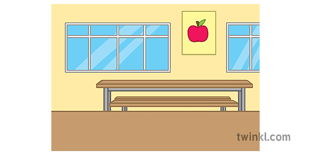 School Cafeteria 2 Background Ver 1 Illustration - Twinkl