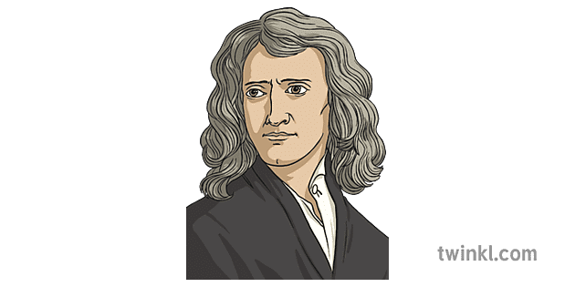 सर इसाक न्यूटन Illustration - Twinkl