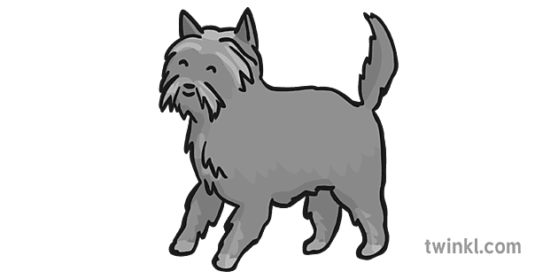 Toto Dog Wizard of Oz Black and White Illustration - Twinkl