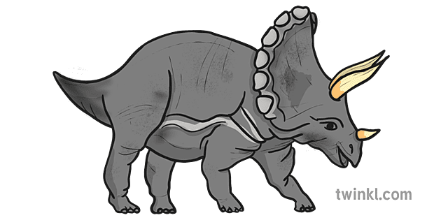 Triceratops Dinosaurier Illustration Twinkl