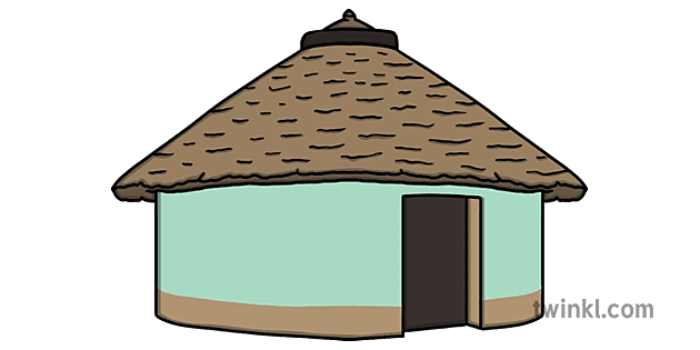 clipart african huts crafts