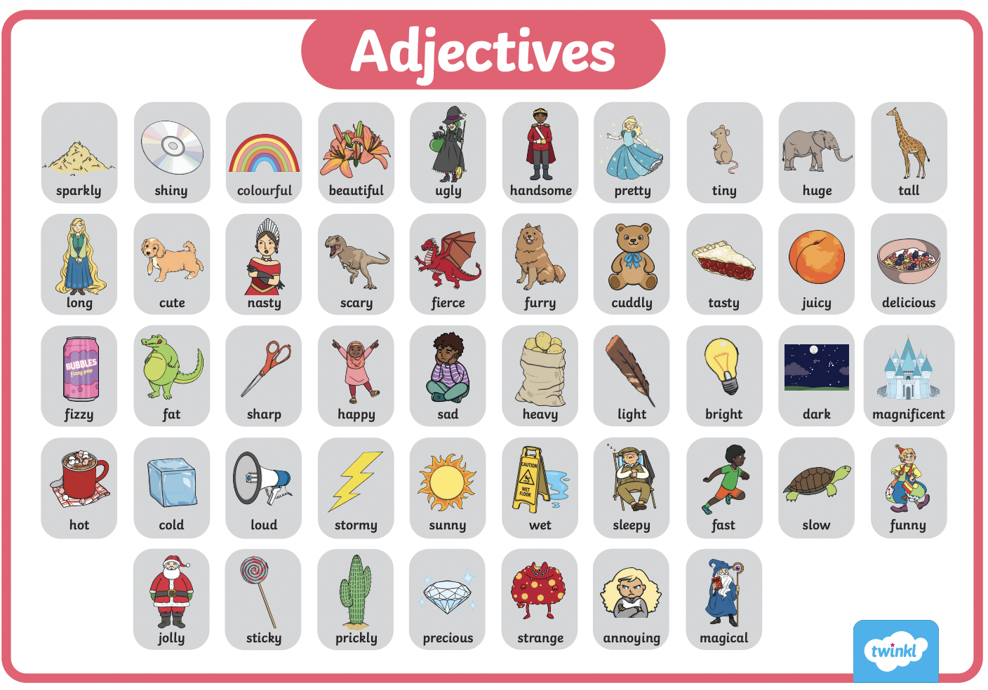 1 find the adjective
