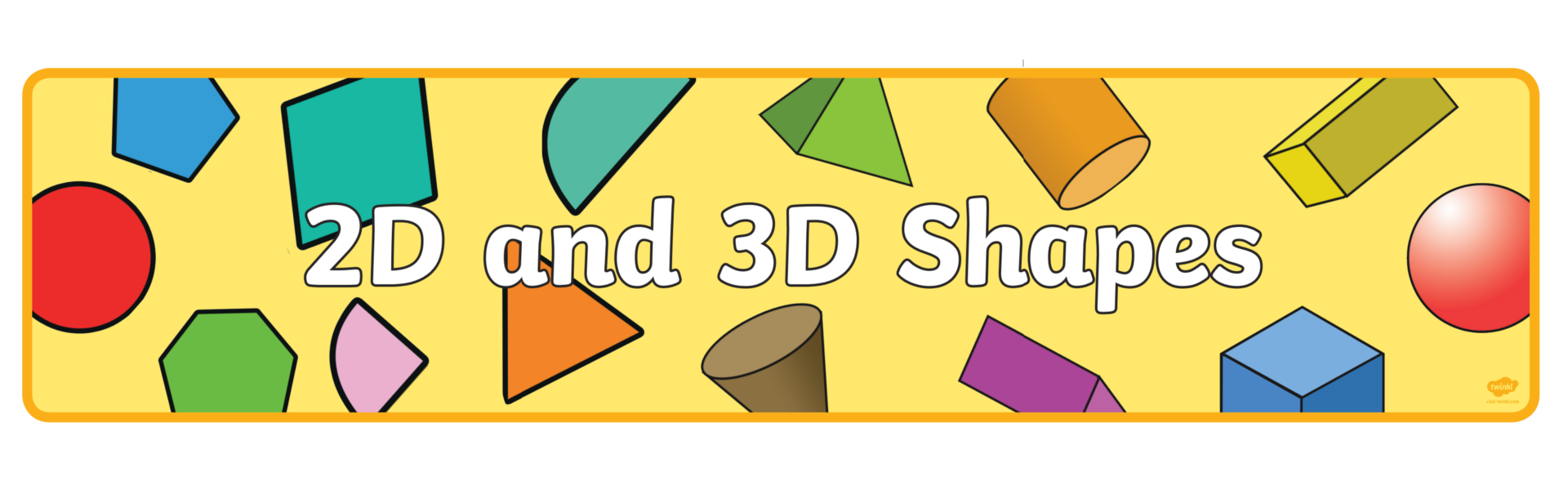 What are 2D and 3D Shapes?  Twinkl USA Teaching Resources