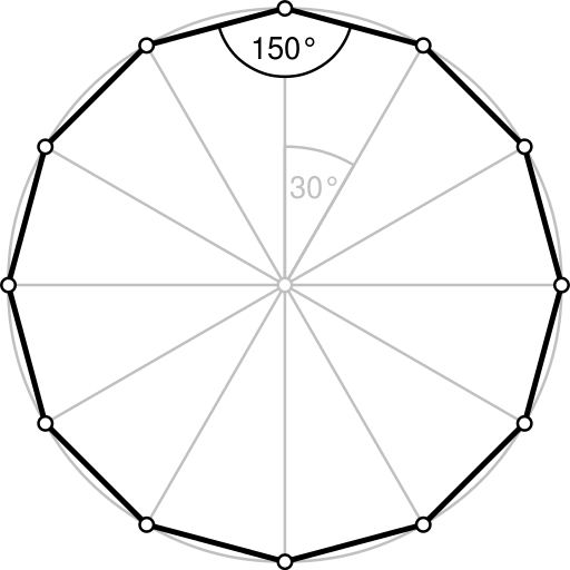 12 sided shape cross