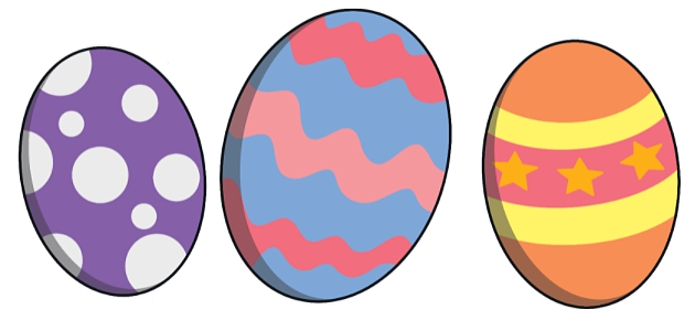 Easter eggs cartoon style. Easter eggs Paschal eggs image as cartoon  colorful style for the Christian feast of Easter, which celebrates the  resurrection of Jesus 16398100 PNG