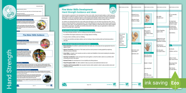 Strength Eyfs Fine Motor Skills Plans | EYFS Planning | EYFS Planning Resources