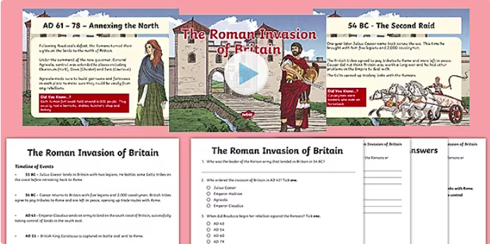 When Was The Roman Invasion Of Britain Teaching Wiki 