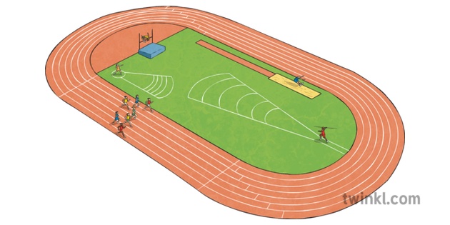 track and field events clipart of flowers