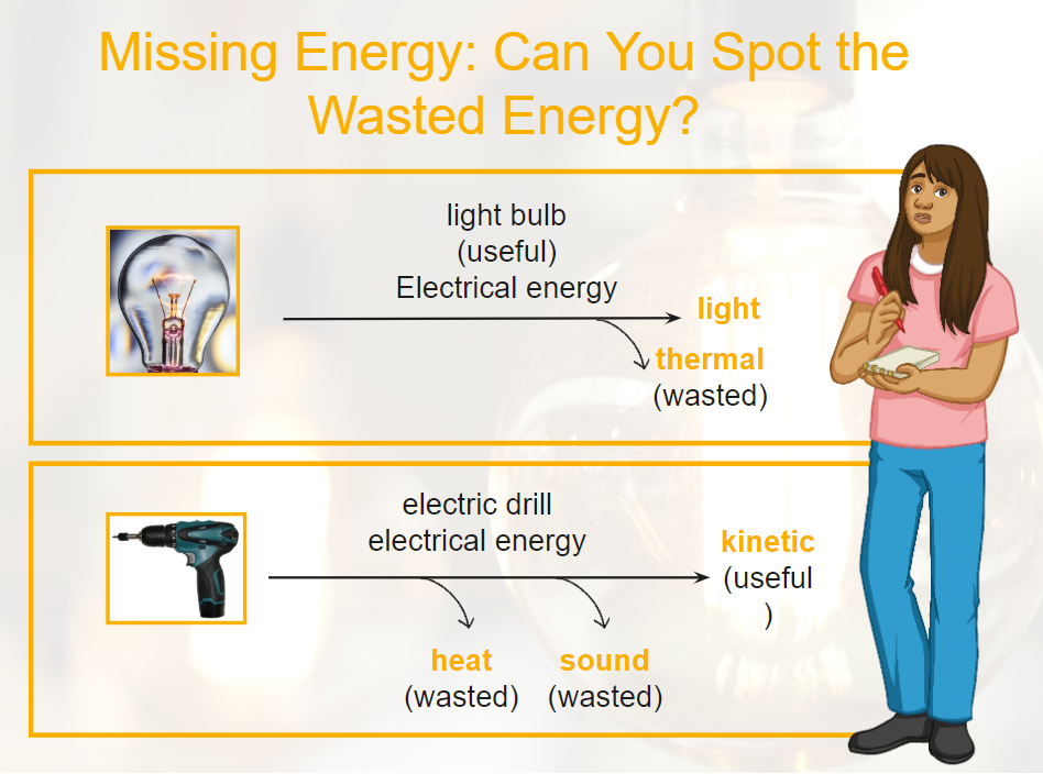 energy transformation examples physics