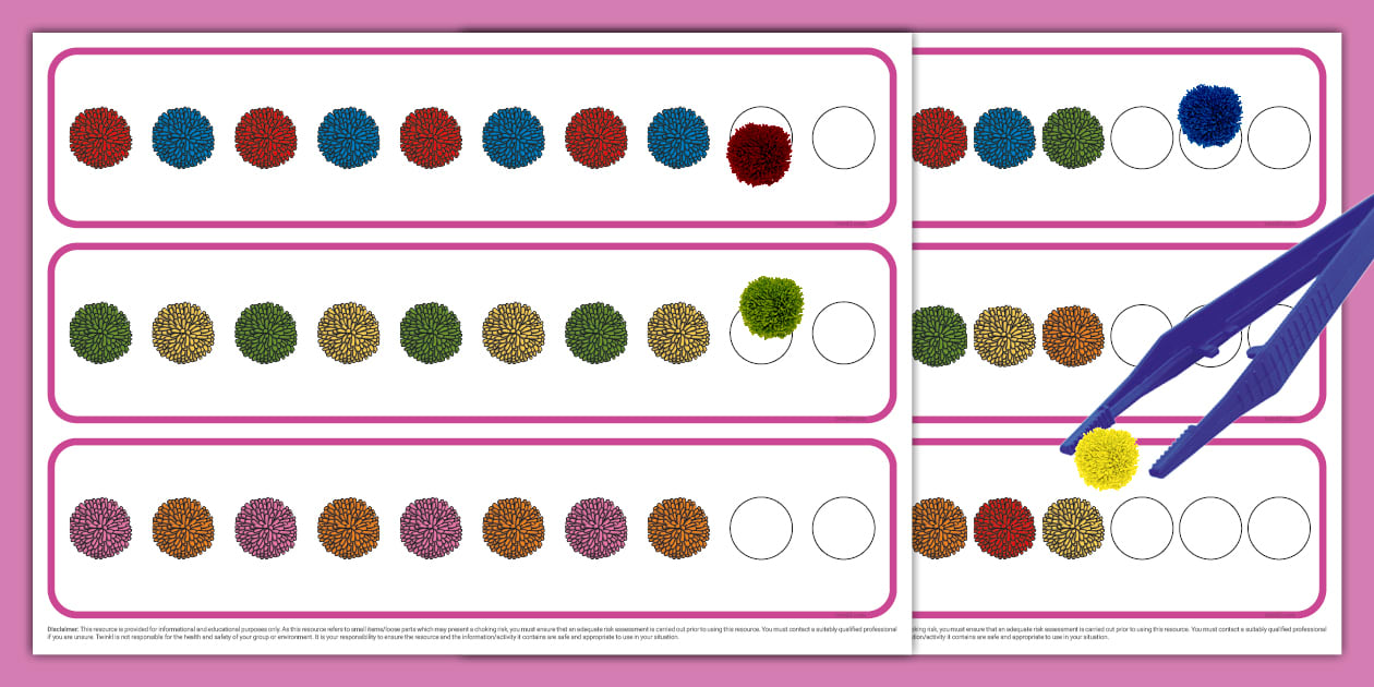 Pom-Pom Repeating Patterns Cards | Twinkl - Twinkl