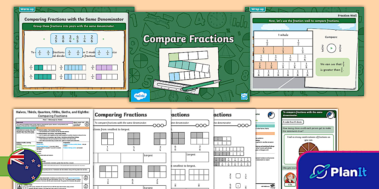 Phase 1 Number: Comparing Fractions (Teacher-Made) - Twinkl