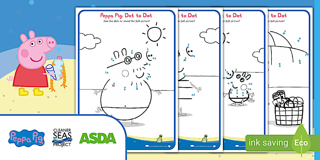 FREE! - Peppa Pig Dot to Dot Activity | Teaching Resources | Twinkl