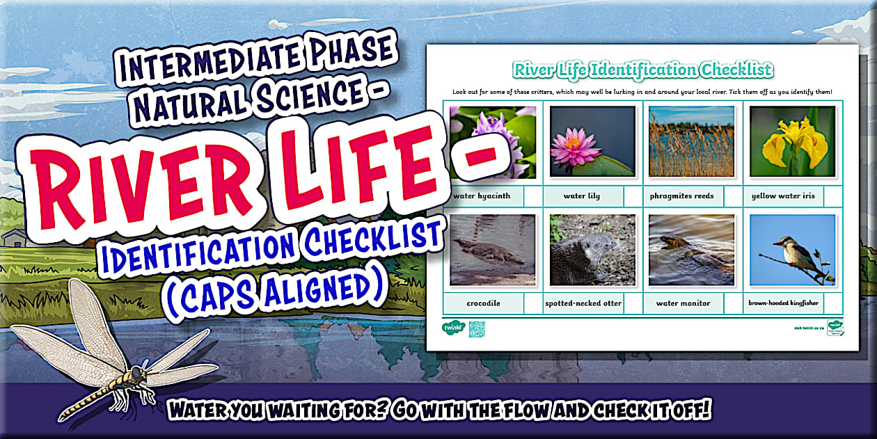 Intermediate Phase Natural Science - River Life - Identification Checklist