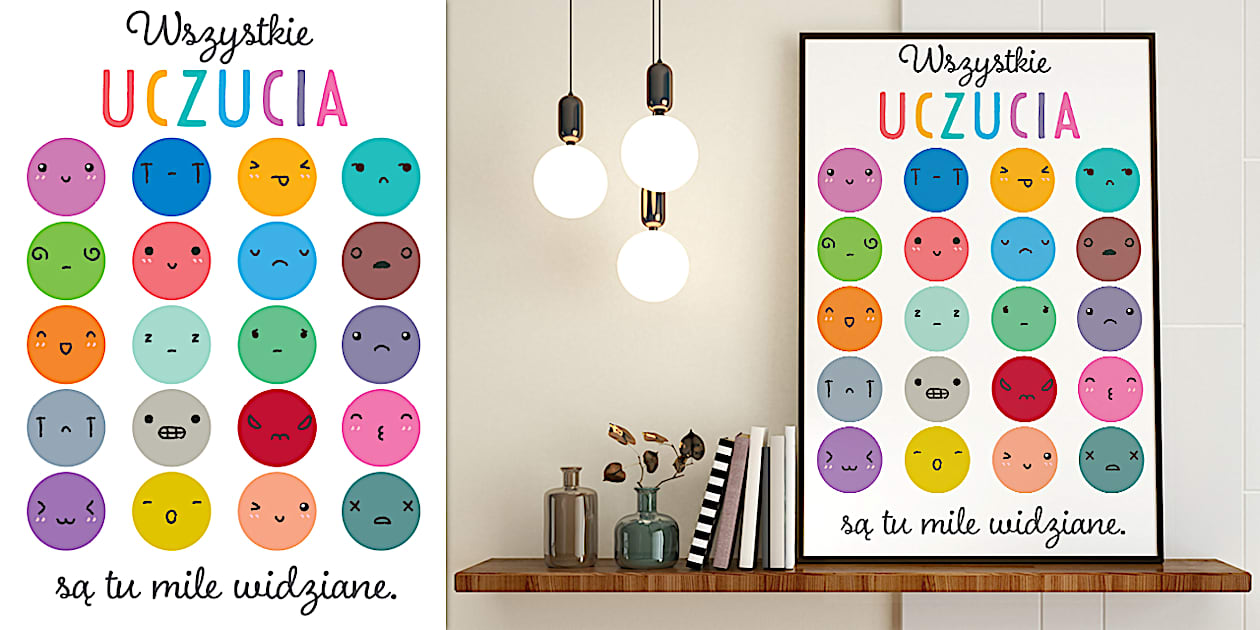 Uczucia | Plakat (teacher made) - Twinkl