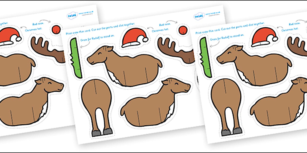 Roll A Rudolph Rudolph the Red-Nosed Reindeer Worksheets