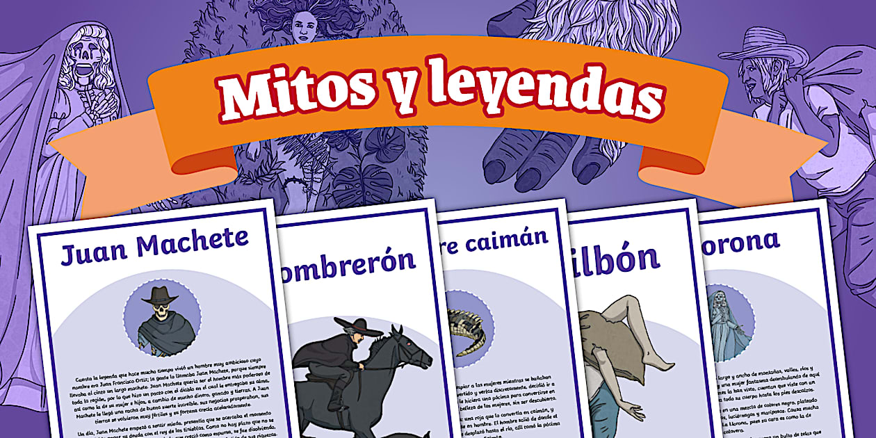 Afiches Halloween: Mitos y leyendas Colombia- Twinkl