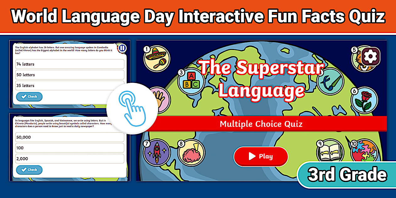 Fun Language Profile World Language Day Interactive Fun Facts Quiz