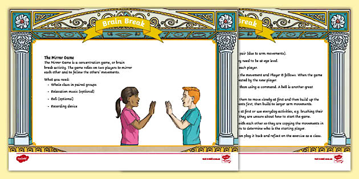 The Mirror Game - Primary School Communication Game - Twinkl