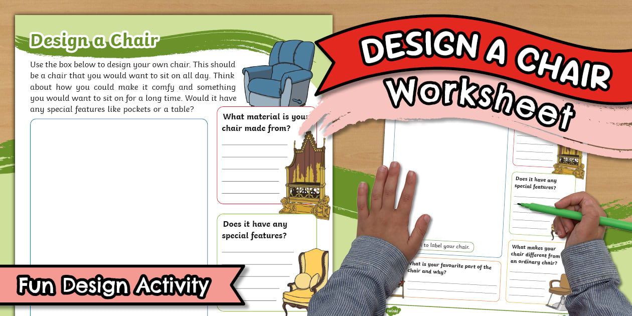 Design a Chair - KS1 - Twinkl