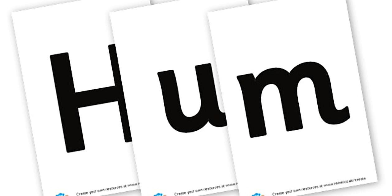 human bones - display lettering