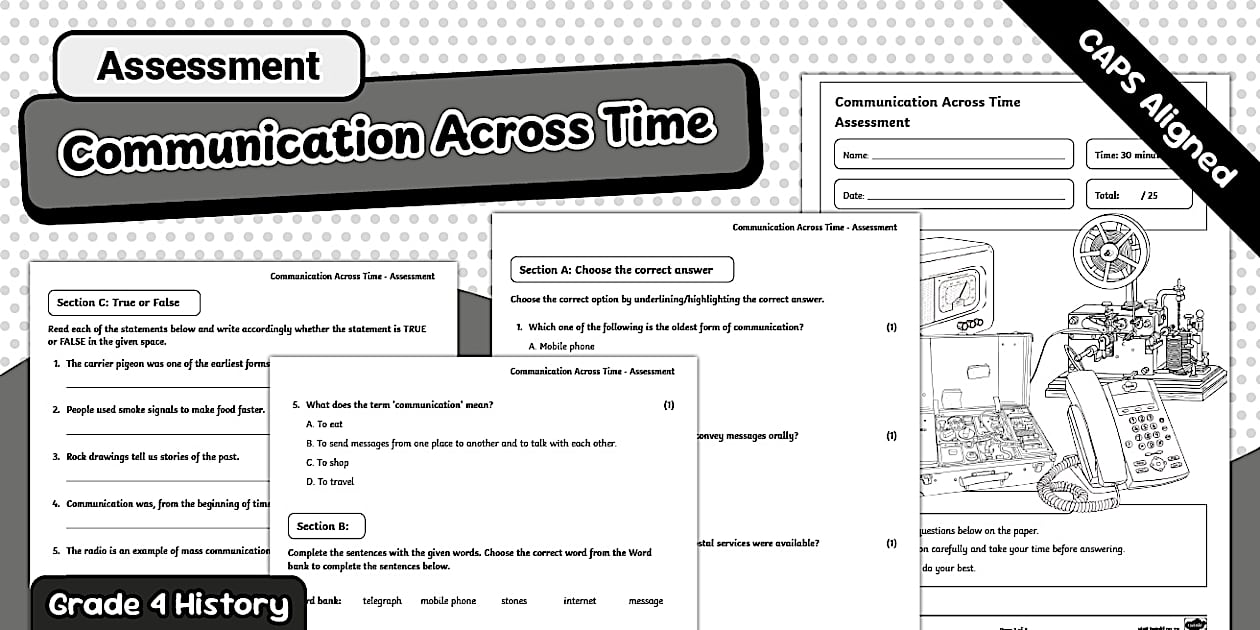 Gr4 SS- History Communication Across Time-Assessment